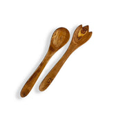 Olive Wood Salad Serving Set